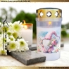 Grablicht Mama 20 | personalisierbar | Kerze Friedhof | Grabdeko