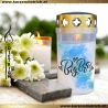 Grablicht Bruder 6 | personalisierbar | Kerze Friedhof | Grabdeko