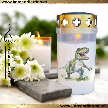 Grablicht Dino 14 | personalisierbar | Kerze | Sternenkind