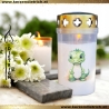 Grablicht Dino 8 | personalisierbar | Kerze | Sternenkind