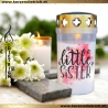 Grablicht Schwester 1 | personalisierbar | Kerze Friedhof | Grab