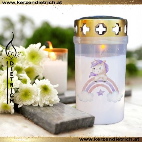 Grablicht Kinder 6 | personalisierbar | Kerze | Sternenkind