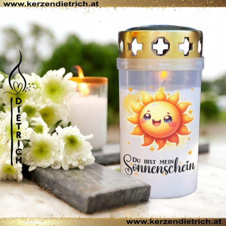 Grablicht Kinder 23 | personalisierbar | Kerze | Sternenkind