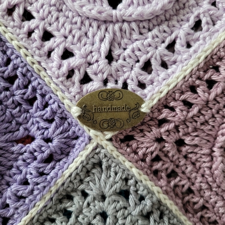 Gehäkelte Tasche , Granny Square, Shopper