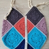 Gehäkelte Tasche , Granny Square, Shopper