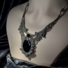 Makramee Kette mit Onyx