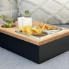 Sofa Butler - Couch Tablett - Bierkiste - Korpus dunkelgrau - NEU