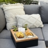 Sofa Butler - Couch Tablett - Bierkiste - Korpus dunkelgrau - NEU