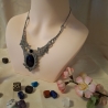 Makramee Kette mit Onyx