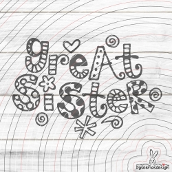 Great Sister Plotterdatei SVG DXF 