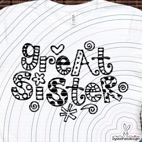 Great Sister Plotterdatei SVG DXF 