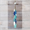 Dekohänger / Mobile Fische | Holz | blau weiß türkis | 56 cm