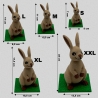 Osterhase Figur aus PLA – Osterdeko Hase stehend