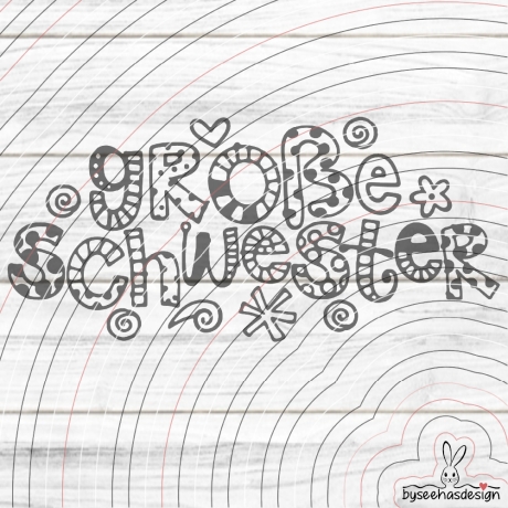 Große Schwester Plotterdatei SVG DXF 