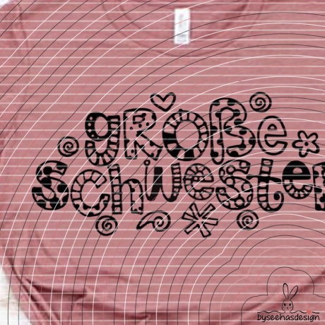 Große Schwester Plotterdatei SVG DXF 