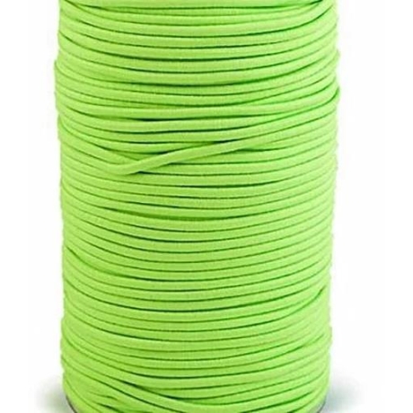 Gummikordel elastisch Neongrün 3 mm – 10 Meter