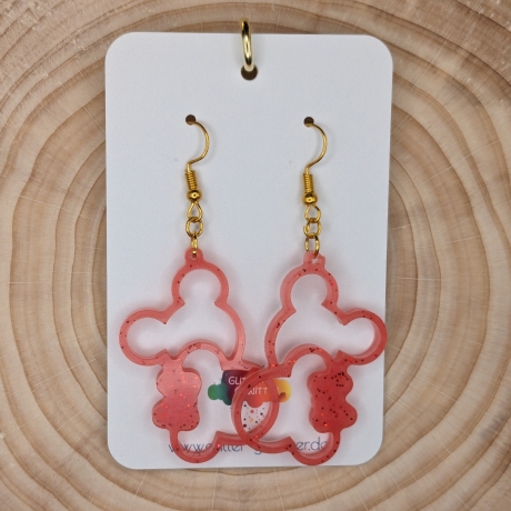Ohrringe aus Epoxidharz Mickey Mouse (H-14-0001)