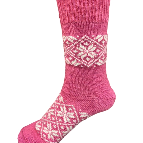 Original Orenburger Damensocken, neu, knöchellang, pink