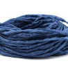 Handgefärbtes Habotai-Seidenband Enzianblau ø3mm Seidenschnur