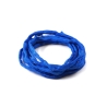 Handgefärbtes Habotai-Seidenband Kobaltblau ø3mm Seidenschnur