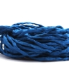 Handgefärbtes Habotai-Seidenband Marineblau ø3mm Seidenschnur
