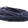 Handgefärbtes Habotai-Seidenband Nachtblau ø3mm Seidenschnur