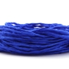 Handgefärbtes Habotai-Seidenband Ultramarinblau ø3mm Seidenschnur