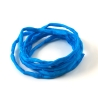 Handgefärbtes Habotai-Seidenband Sapphire ø3mm Seidenschnur