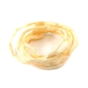 Handgefärbtes Habotai-Seidenband Pastell Gelb ø3mm Seidenschnur