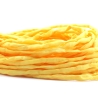 Handgefärbtes Habotai-Seidenband Gelb ø3mm Seidenschnur