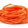Handgefärbtes Habotai-Seidenband Orange ø3mm Seidenschnur