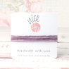 Handgefärbtes Habotai-Seidenband Pastell Violett ø3mm 