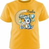 Kinder Kurzarm T-Shirt mit Happy Birthday DINO und  Name + Zahl