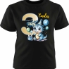 Kinder Kurzarm T-Shirt mit Happy Birthday DINO und  Name + Zahl