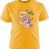 Kinder Kurzarm T-Shirt mit Happy Birthday EINHORN und Name + Zahl