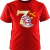 Kinder Kurzarm T-Shirt mit Happy Birthday EINHORN und Name + Zahl