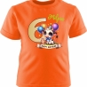Kinder Kurzarm T-Shirt mit Happy Birthday KUH und Name + Zahl