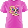 Kinder Kurzarm T-Shirt mit Happy Birthday KUH und Name + Zahl