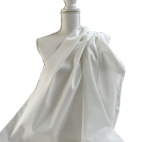Baumwolle Popeline Uni | Weiss | Öko Tex 100 | Poplin | 100%BW 