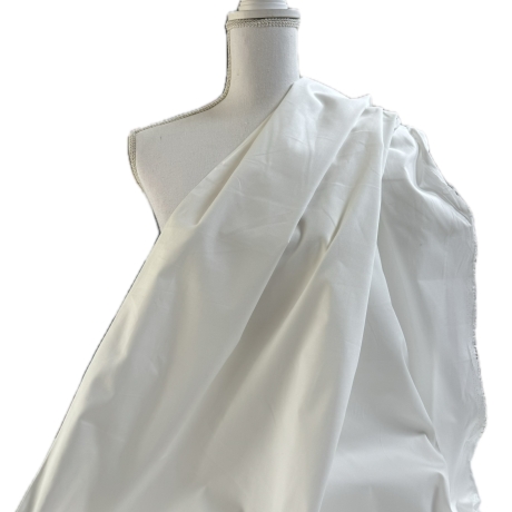 Baumwolle Popeline Uni | Wollweiss | Öko Tex 100 |Poplin |100%BW 