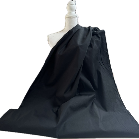 Baumwolle Popeline Uni | Schwarz | Öko Tex 100 | Poplin |100%BW 