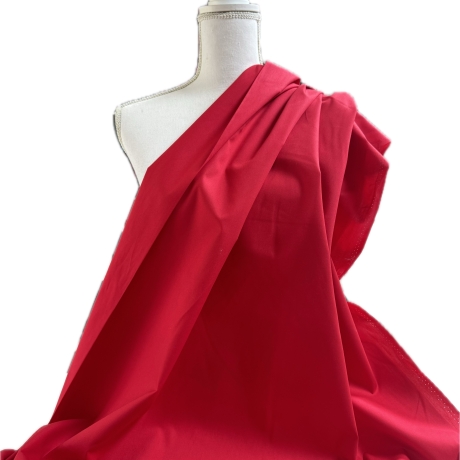 Baumwolle Popeline Uni | Rot | Öko Tex 100 | Poplin |100%BW 