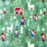 Hygge Glow - forest on nordic green