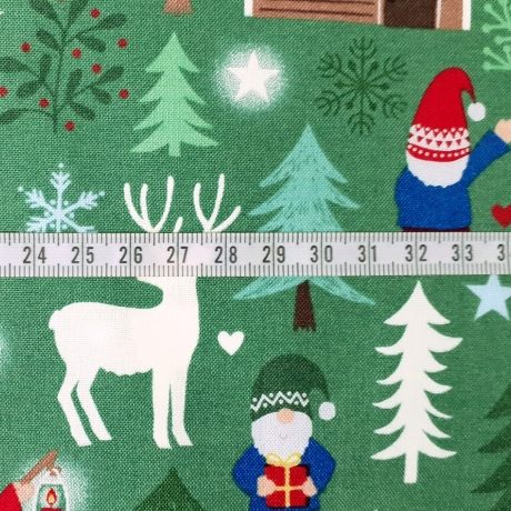 Hygge Glow - forest on nordic green