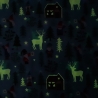 Hygge Glow - forest on nordic green