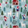 Hygge Glow forest on winter blue