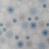 Hygge Glow snowflakes on silver