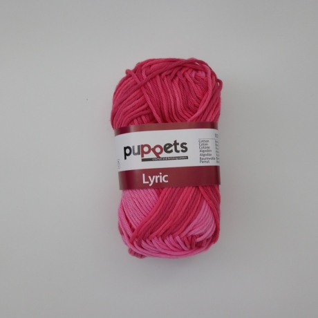 Topflappen Herz weiß/rotpink meliert