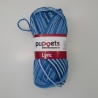 Topflappen Herz weiß/blau meliert