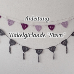 Anleitung Häkelgirlande Stern PDF